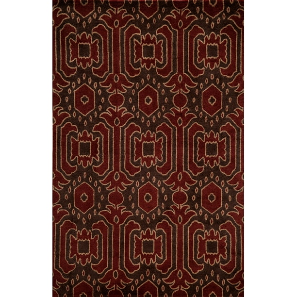 The Rug Market Delhi Brown Area Rug Size 5'x8' The Rug Market Delhi Brown Area Rug Size 5'x8'